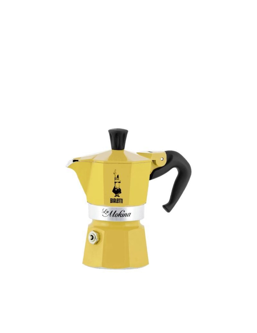 Click Cafe Macchine Moka Per Caffe Macinato | La Mokina Gialla Marocco 1/2 Tazza