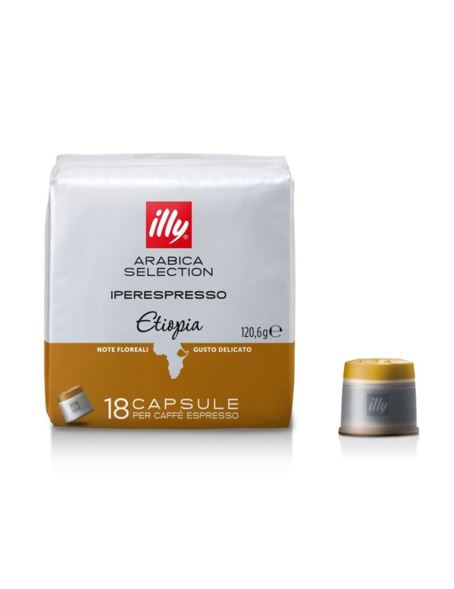 Click Cafe Illy Iperespresso | 18 Capsule Illy Arabica Selection Ethiopia Note Floreali