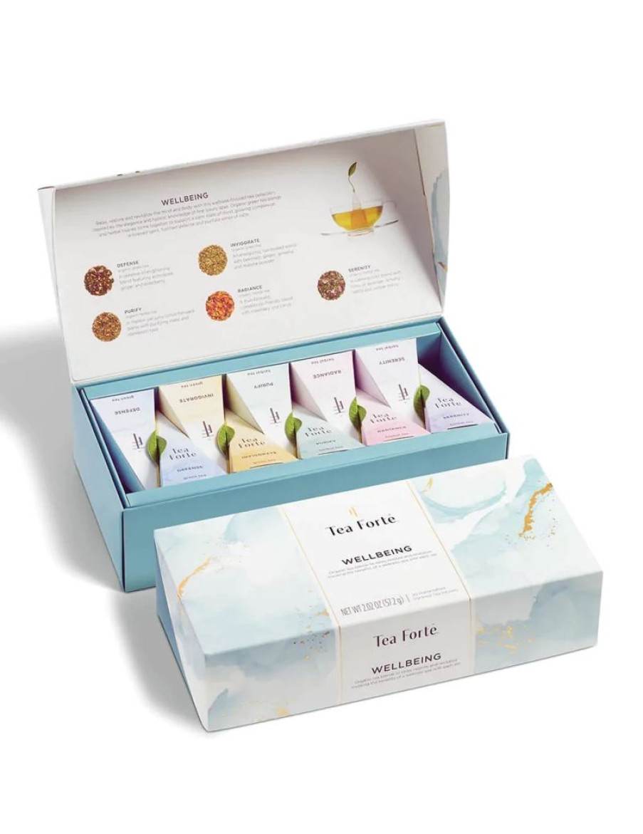 Click Cafe Tea Forte | Tea Forte Box 10 Piramidi Te E Tisane Bio Collezione Wellbeing