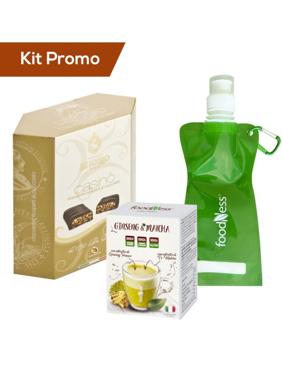 Click Cafe Caffe In Grani Macinato E Solubile | Kit Croccantini Alla Nocciole Con Caffe Al Ginseng E Matcha Foodness Con Omaggio