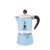 Click Cafe Macchine Moka Per Caffe Macinato | Mokina Rainbow Azzurro 1 Tazza