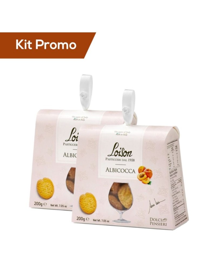 Click Cafe Biscotti Artigianali | Box 2 Astucci Biscotti Da Te Loison Albicocca