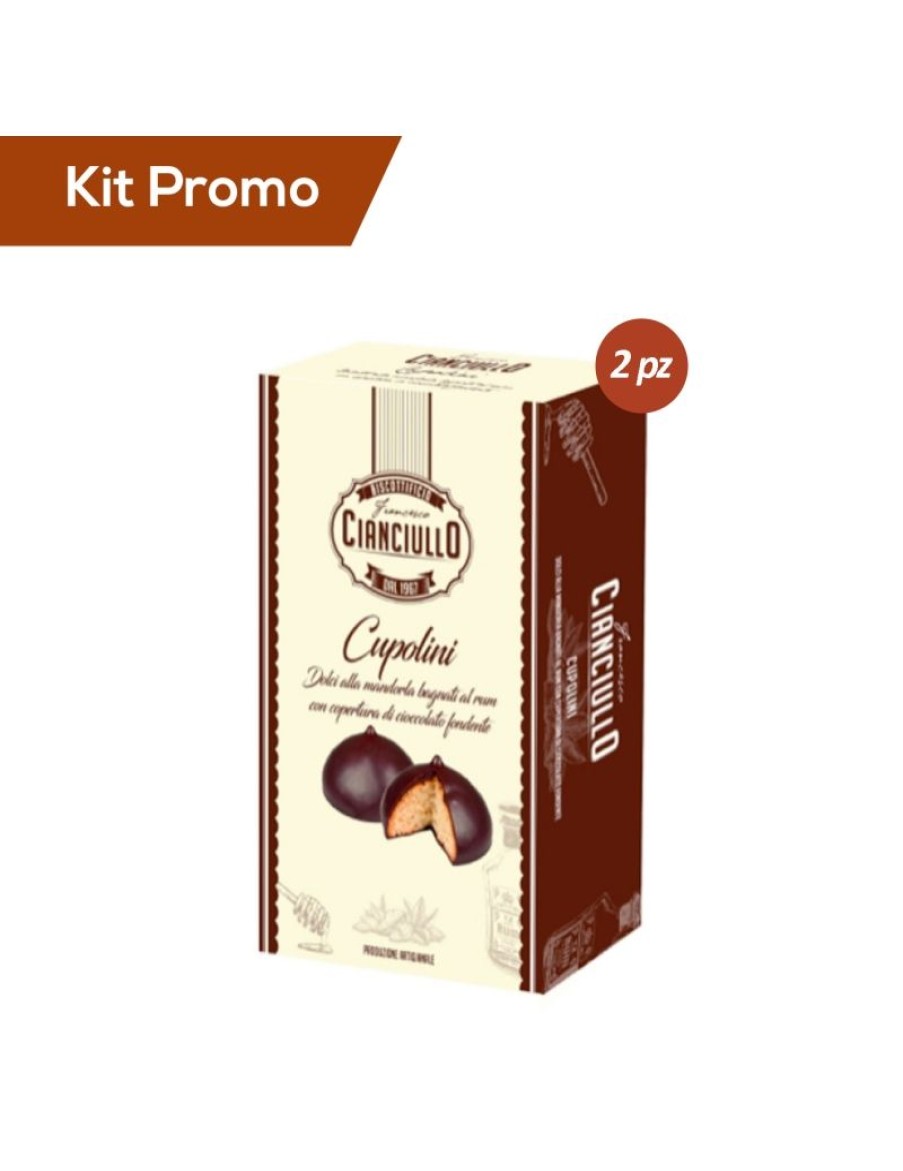 Click Cafe Biscotti Artigianali | Kit 2 Pacchi Di Cupolini Al Rum E Mandorla