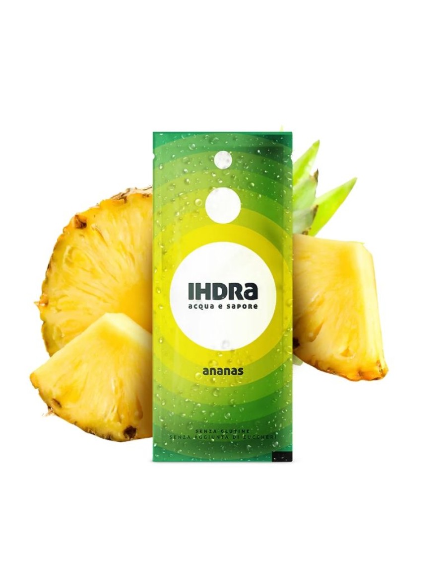 Click Cafe Bevande Energetiche | Ihdra Acqua E Sapore Gusto Ananas Box 10 Bustine Da 1.6 Gr