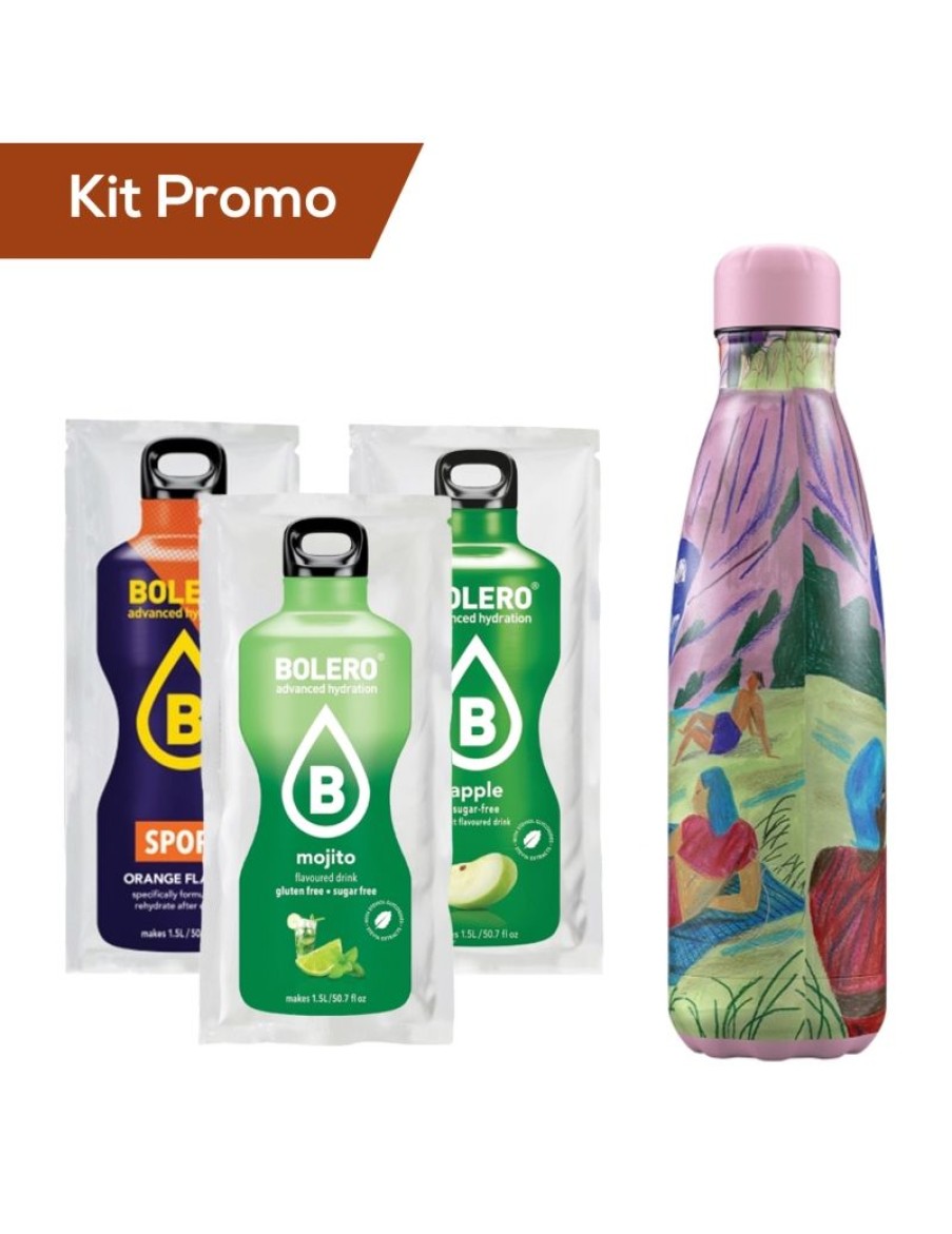 Click Cafe Bevande Energetiche | Box Chilly'S Linea Artist Bagnanti + 3 Box Da 12 Stick Bolero Gusto Sport, Mela E Mojito