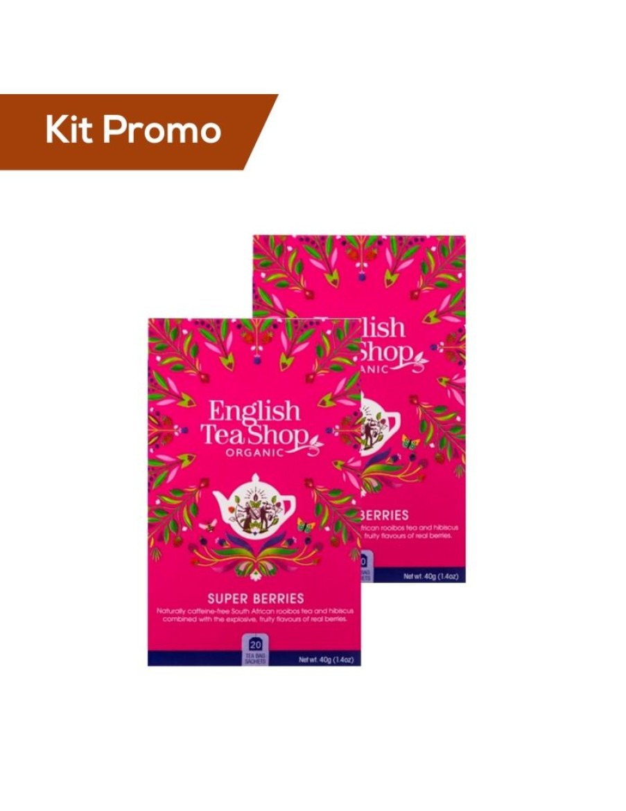 Click Cafe English Tea Shop E Terre Doc | Kit 2 Pacchi Di English Tea Shop Tisana Frutti Rossi Bio