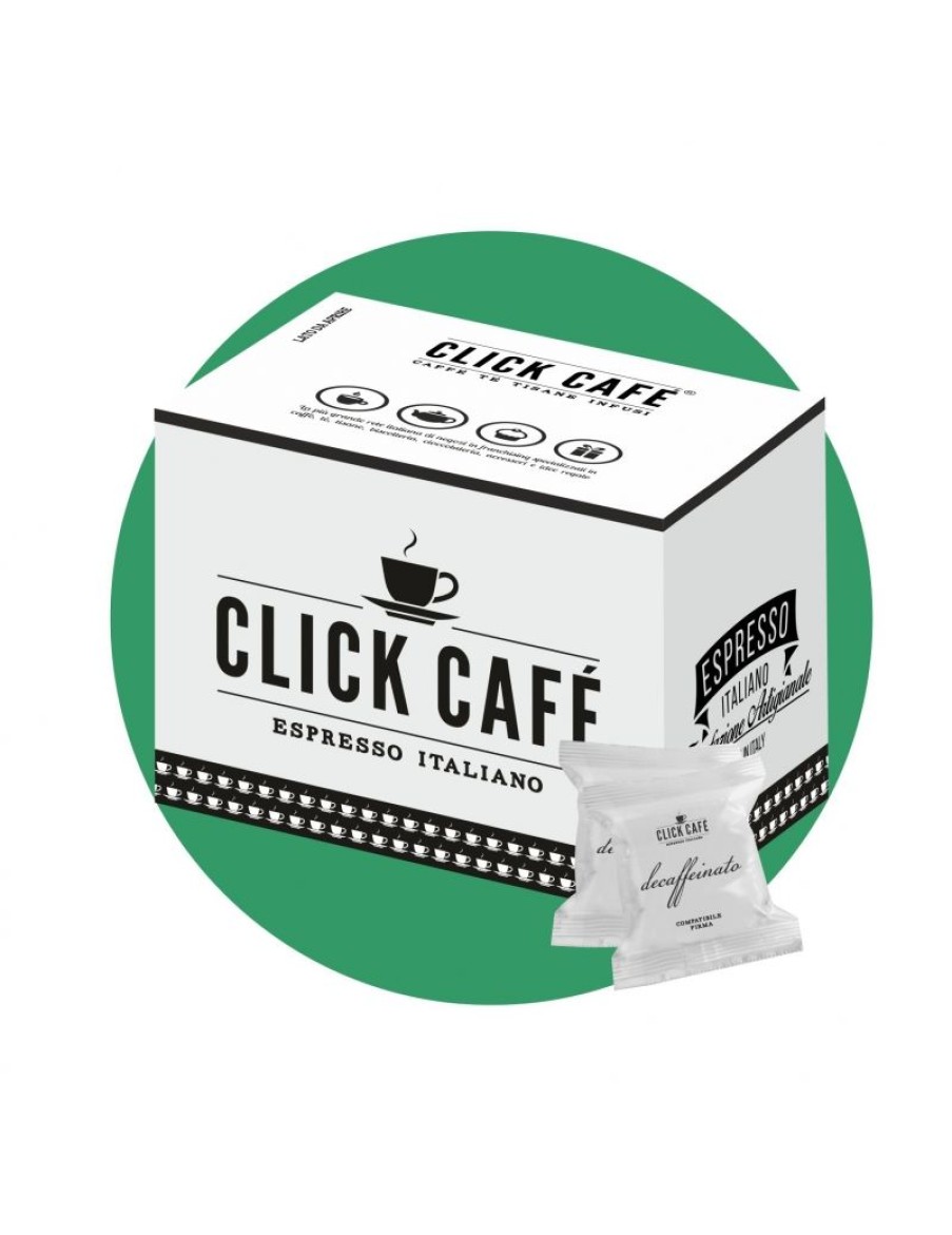 Click Cafe Capsule Compatibili Lavazza Firma | 80 Capsule Click Cafe' Compatibili Firma Decaffeinate