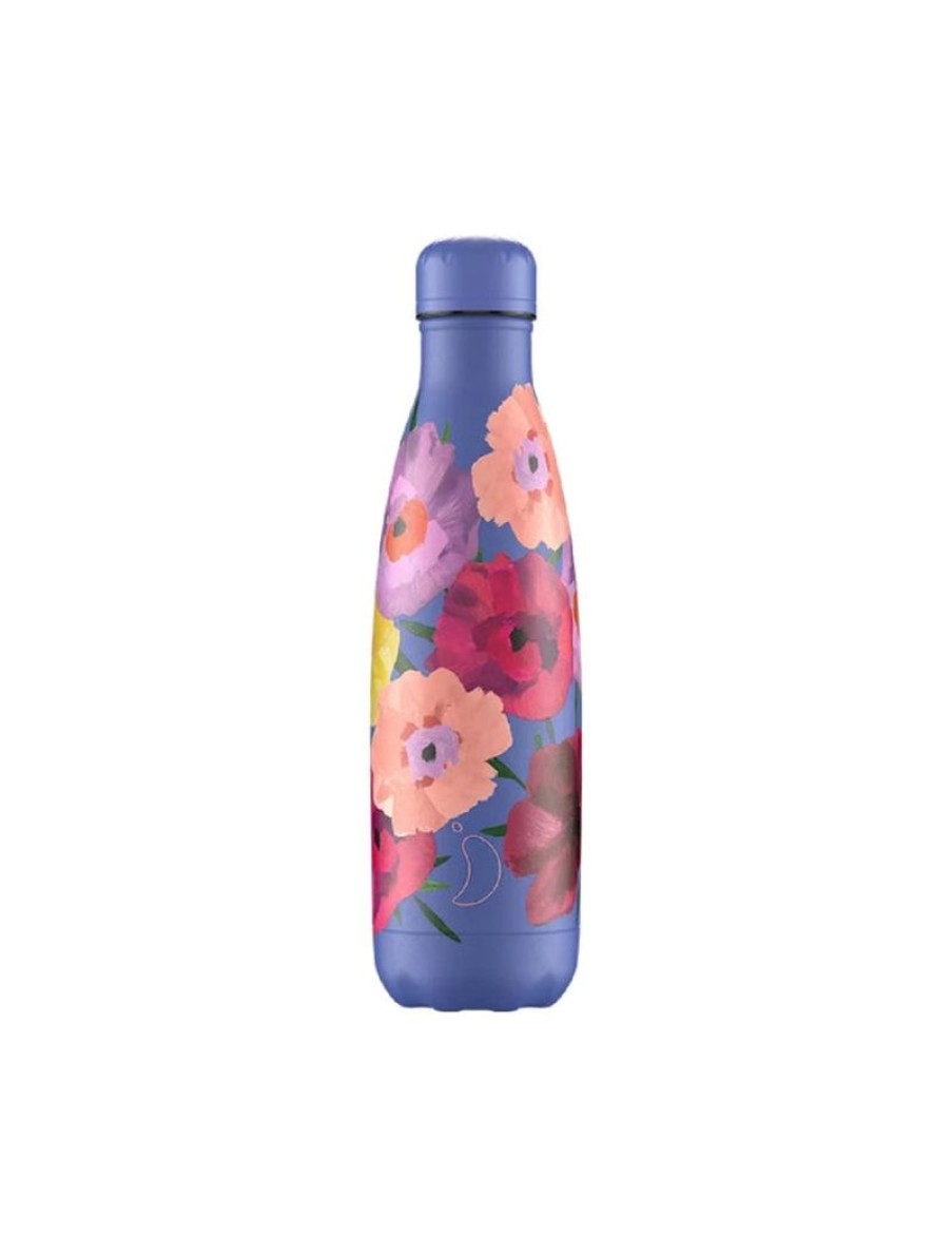 Click Cafe Borracce&Tazze Termiche E Accessori | Chilly'S Bottle 500 Ml Floral Maxi Poppi