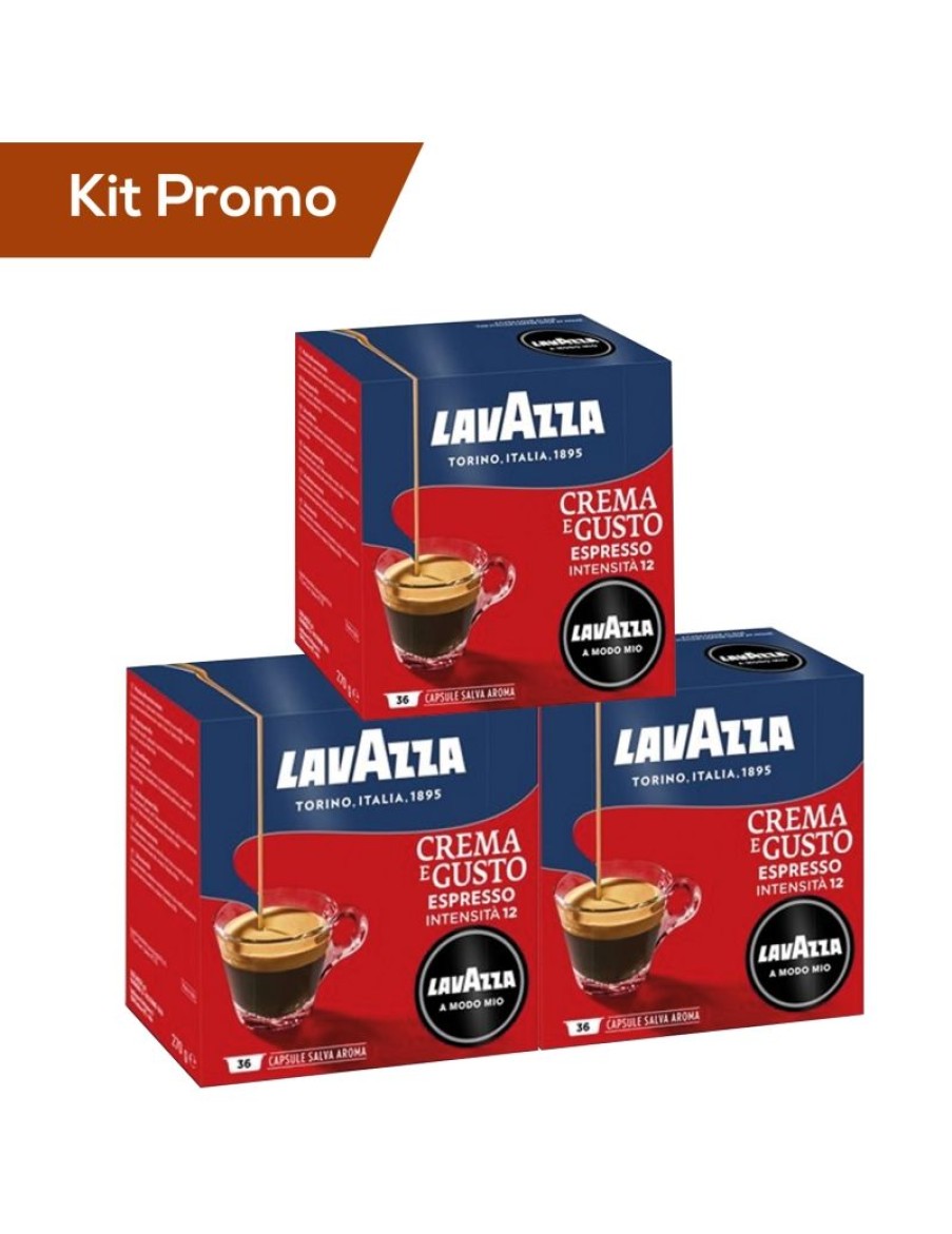 Click Cafe Capsule Lavazza* A Modo Mio Originali | Box 108 Capsule Lavazza Qualita Crema E Gusto Intensita 12