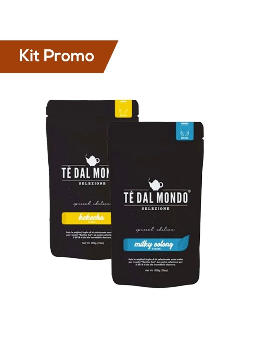 Click Cafe Te Dal Mondo Special Edition | Kit 2 Doypack Te Milky Oolong E Te Giallo Kekecha