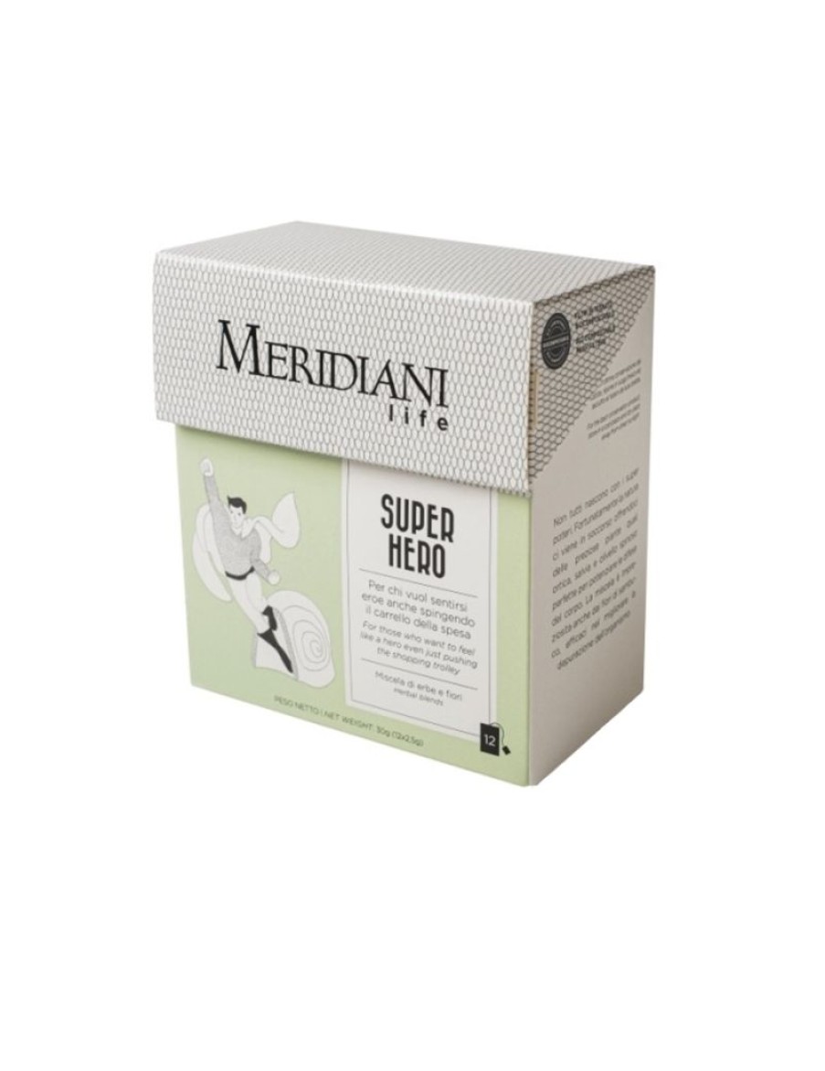 Click Cafe Te E Tisane Meridiani | Astuccio 12 Filtri Super Hero - Favorisce Le Difese Immunitarie