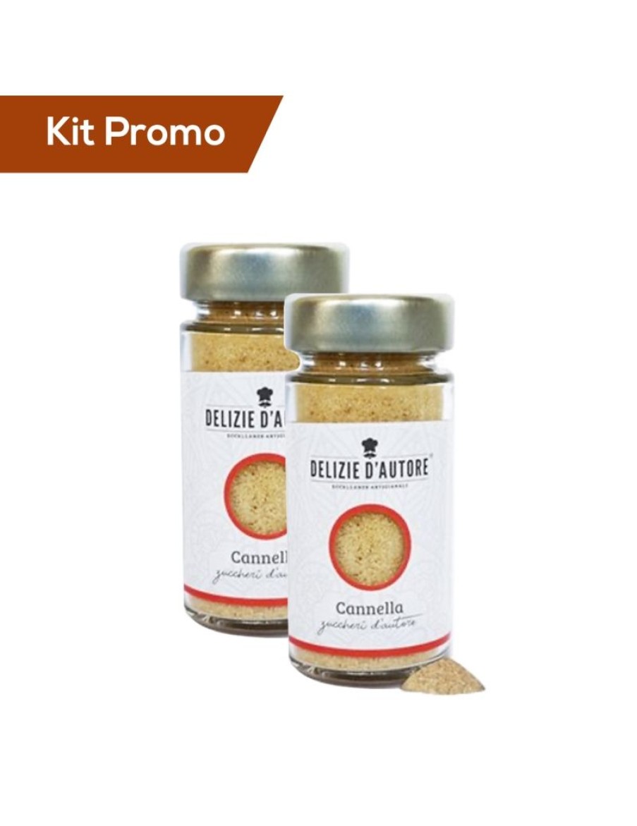 Click Cafe Zuccheri Aromatizzati E Dolcificanti | Kit 2 Vasetti Di Zucchero Aromatizzato Alla Cannella Da 90 Gr