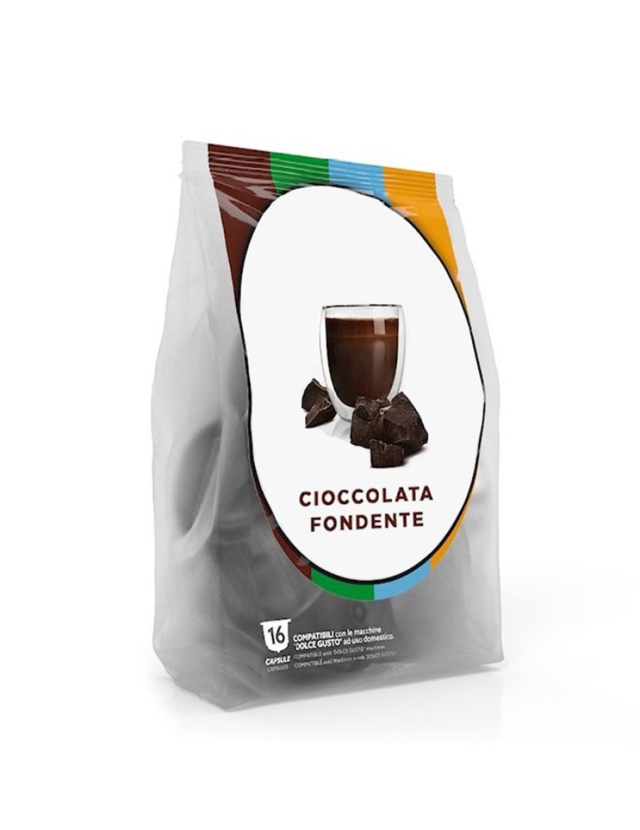 Click Cafe Capsule Compatibili Dolce Gusto | 16 Capsule Dolce Gusto Cioccolato Fondente