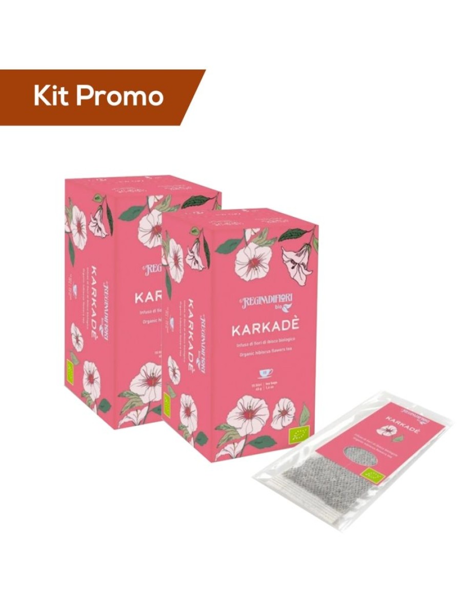 Click Cafe Te E Tisane Regina Di Fiori E Mlesna | Box 2 Astucci Infuso Biologico Regina Di Fiori "Karkade"