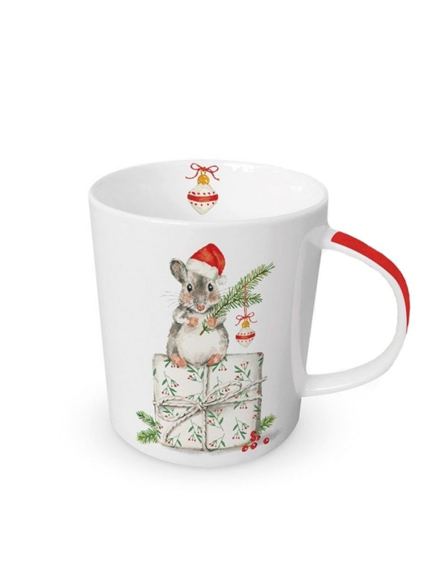 Click Cafe Tazzine Da Caffe E Tazze Mug | Mug "Amici Del Natale" Topo0.35L In Gift Box