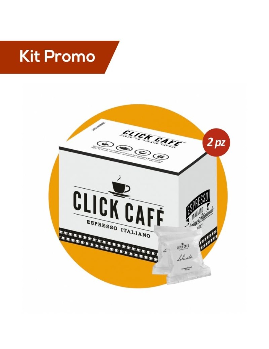 Click Cafe Capsule Compatibili Lavazza Firma | Box 160 Capsule Click Cafe Miscela Delicato, Compatibili Lavazza Firma