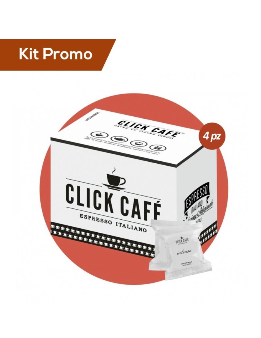 Click Cafe Capsule Compatibili Bialetti* | Box 400 Capsule Click Cafe Compatibili Bialetti, Miscela Intenso