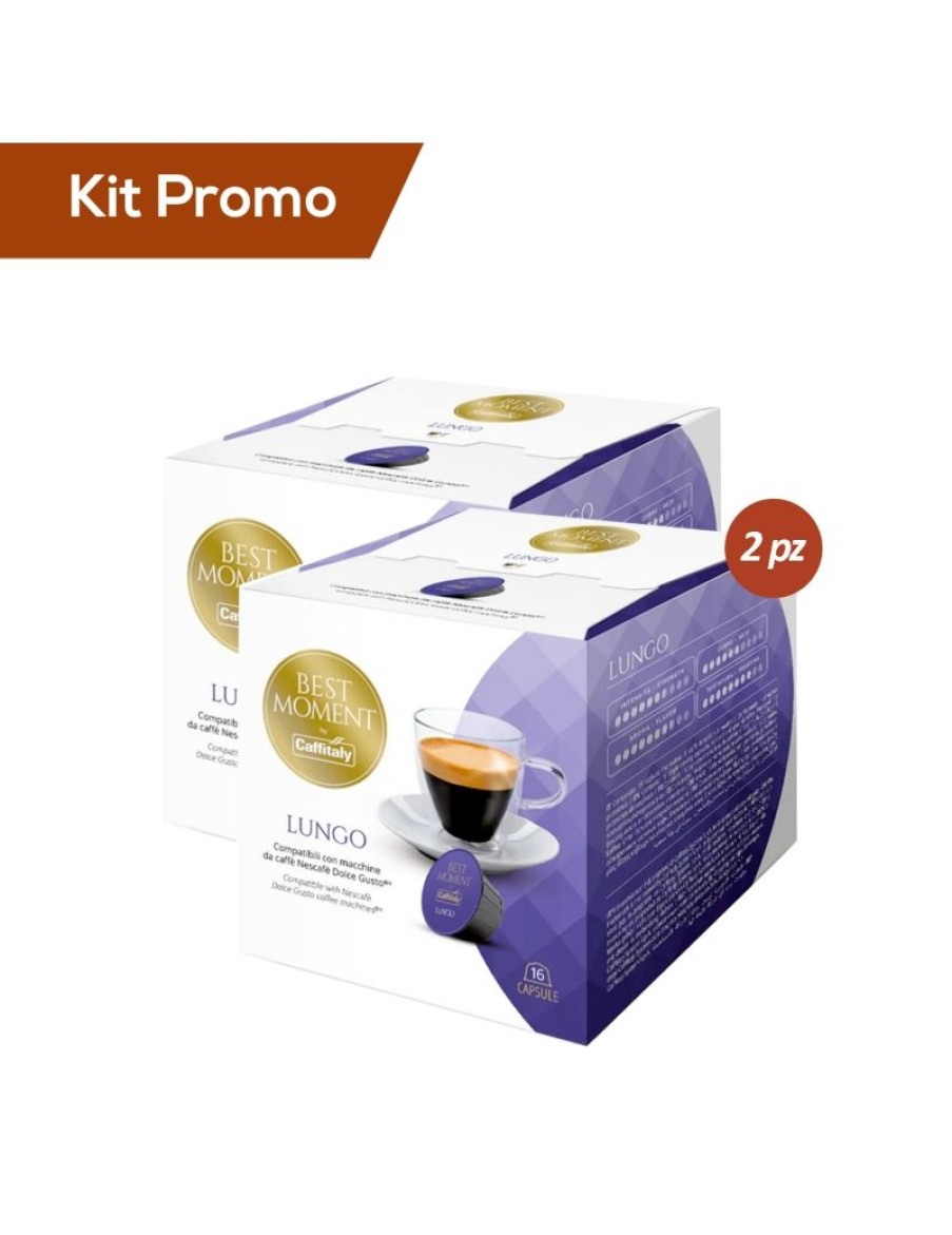 Click Cafe Capsule Compatibili Dolce Gusto | Kit 2 Box Di Caffe Espresso Lungo Compatibile Dolce Gusto