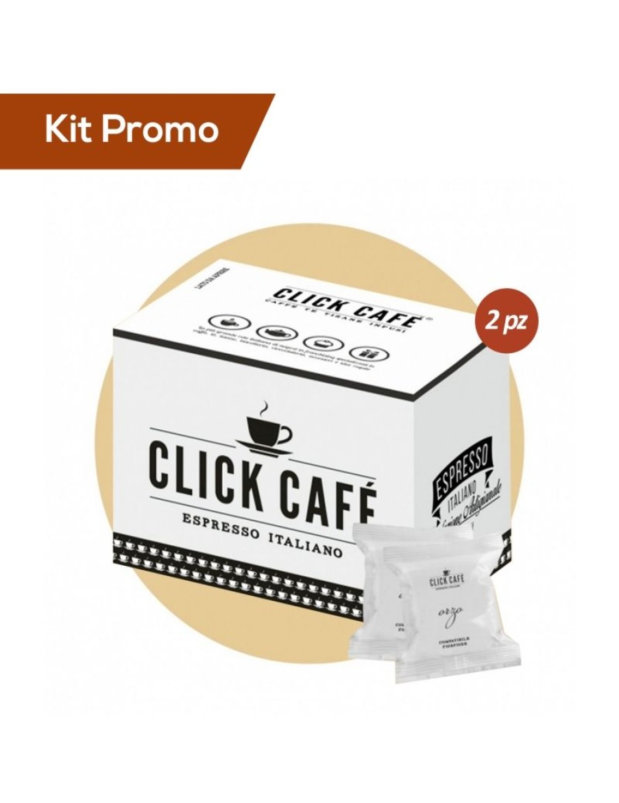 Click Cafe Capsule Compatibili Fior Fiore* Lui Martello | Box 100 Capsule Orzo Compatibile Fiore