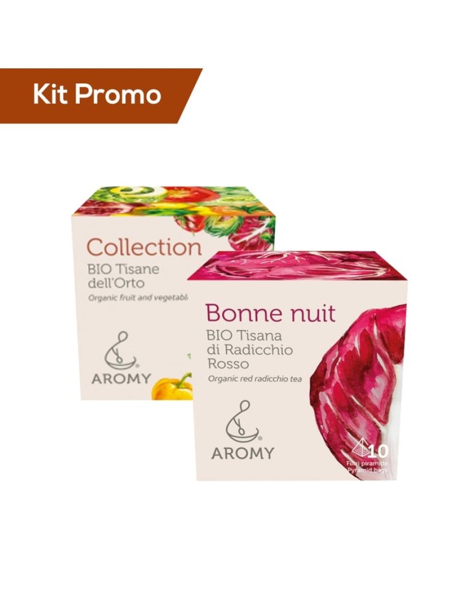 Click Cafe Tisane Biologiche | Box 2 Astucci Mix Tisane Dell'Orto Con Tisana Al Radicchio Rosso