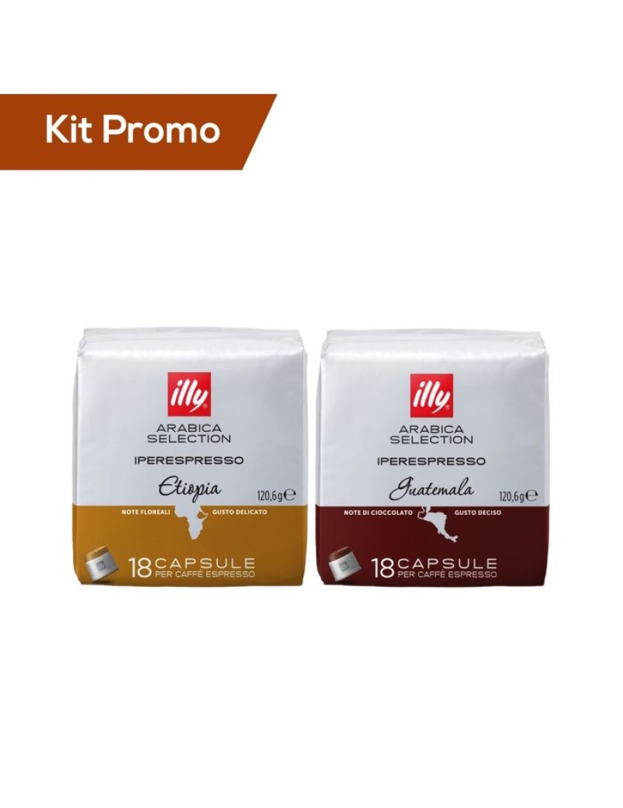 Click Cafe Illy Iperespresso | Box 36 Capsule Illy Arabica Selection Guatemala, Ethiopia