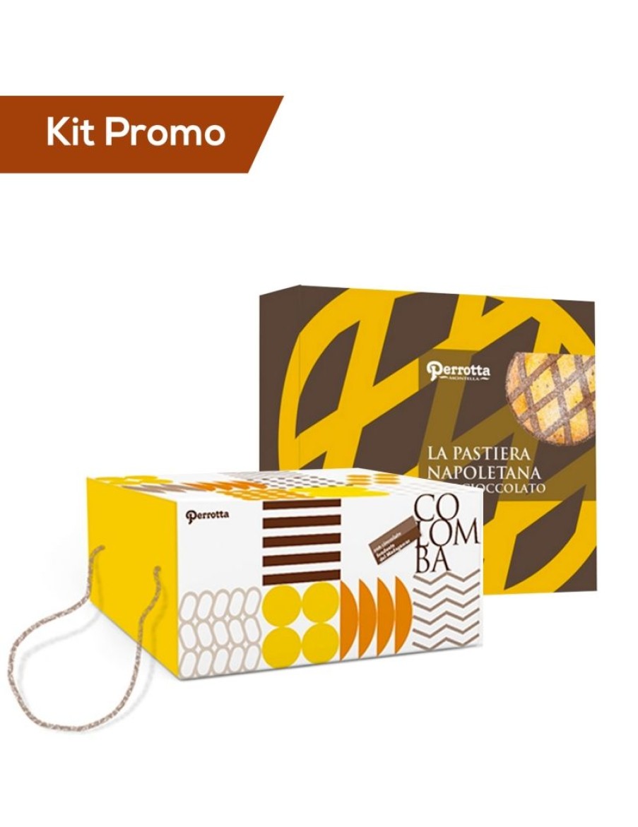 Click Cafe Colombe Pasquali Artigianali | Kit Colomba Con Scorrette D'Arancia E Pastiera Tradizionale Con Cioccolata Perrotta