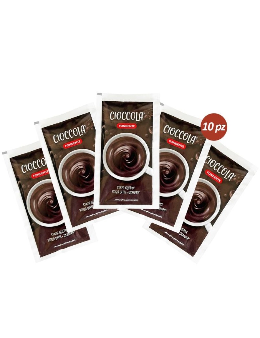 Click Cafe Gluten Free | Box 10 Bustine Di Cioccolato Fondente Solubile