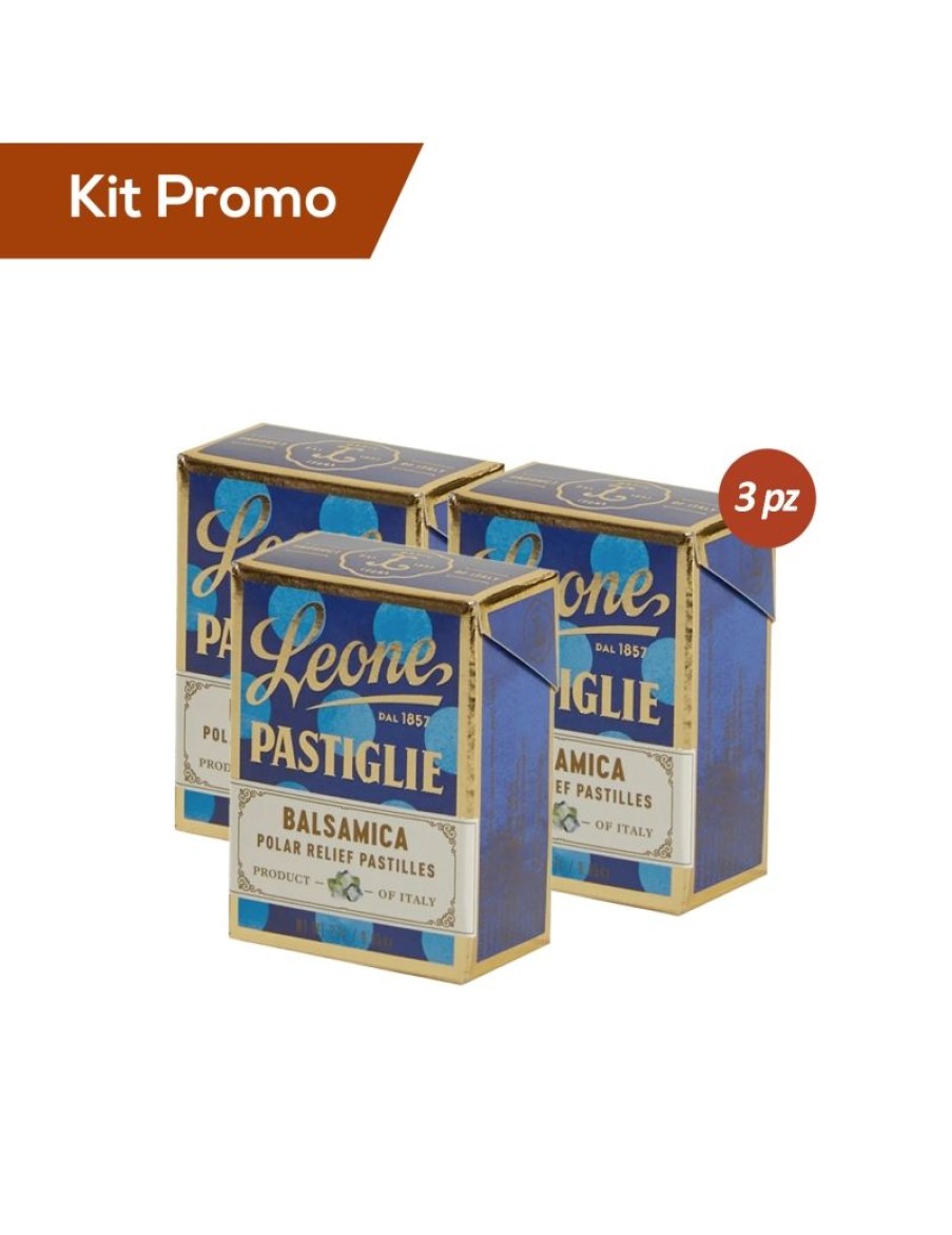 Click Cafe Caramelle Mentine E Liquirizie | Box 3 Scatoline Pastiglie Leone Alla Balsamica