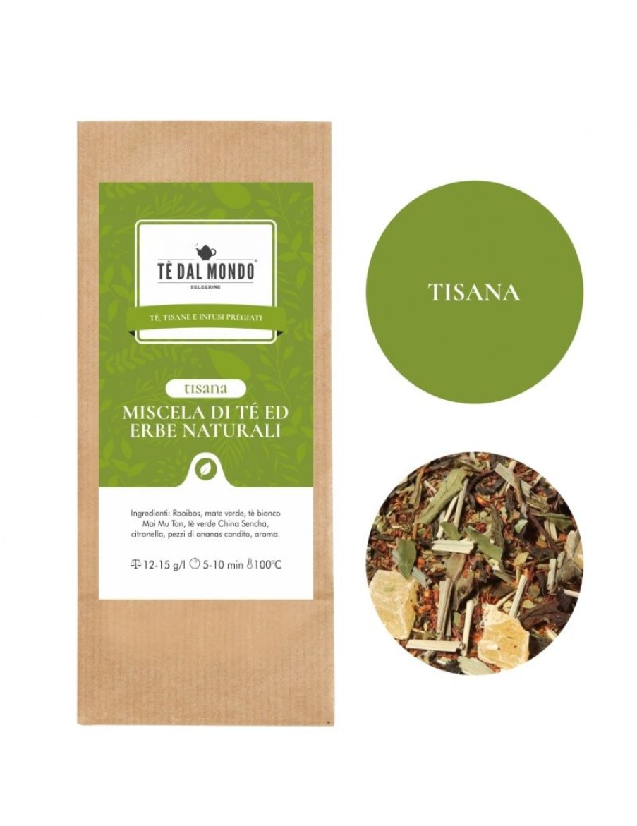 Click Cafe Tisane In Foglia | Tisana Dietetica Erbe Naturali Lime Ananas