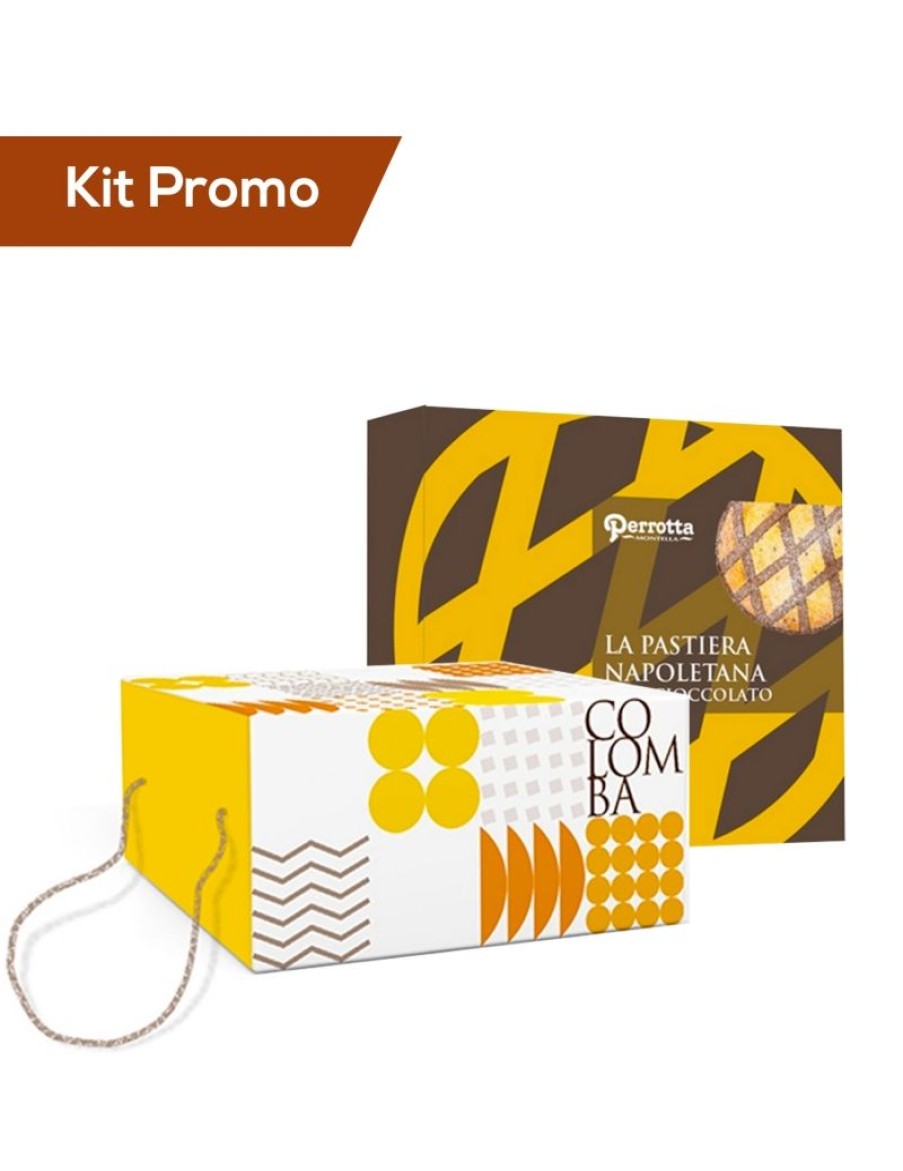 Click Cafe Colombe Pasquali Artigianali | Kit Colomba E Pastiera Tradizionale Al Cioccolato Perrotta