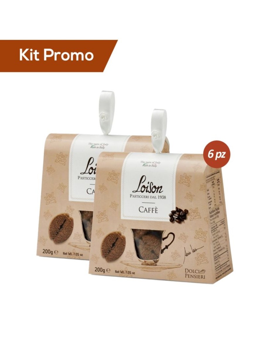 Click Cafe Biscotti Artigianali | Box 6 Astucci Biscotti Al Caffe Loison