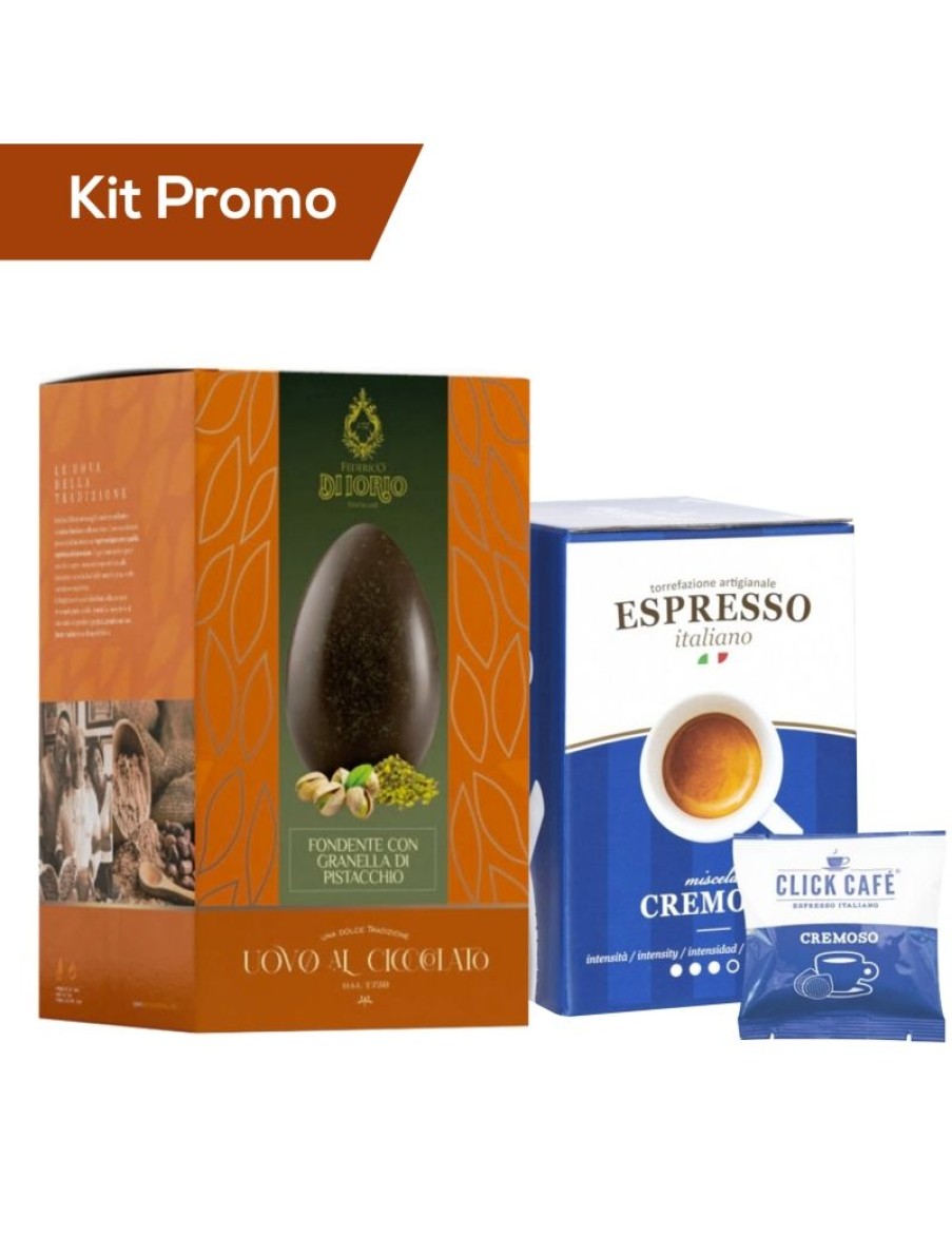 Click Cafe Cialde Caffe | Kit Pasqua - Cioccolato Al Pistacchio Con Caffe