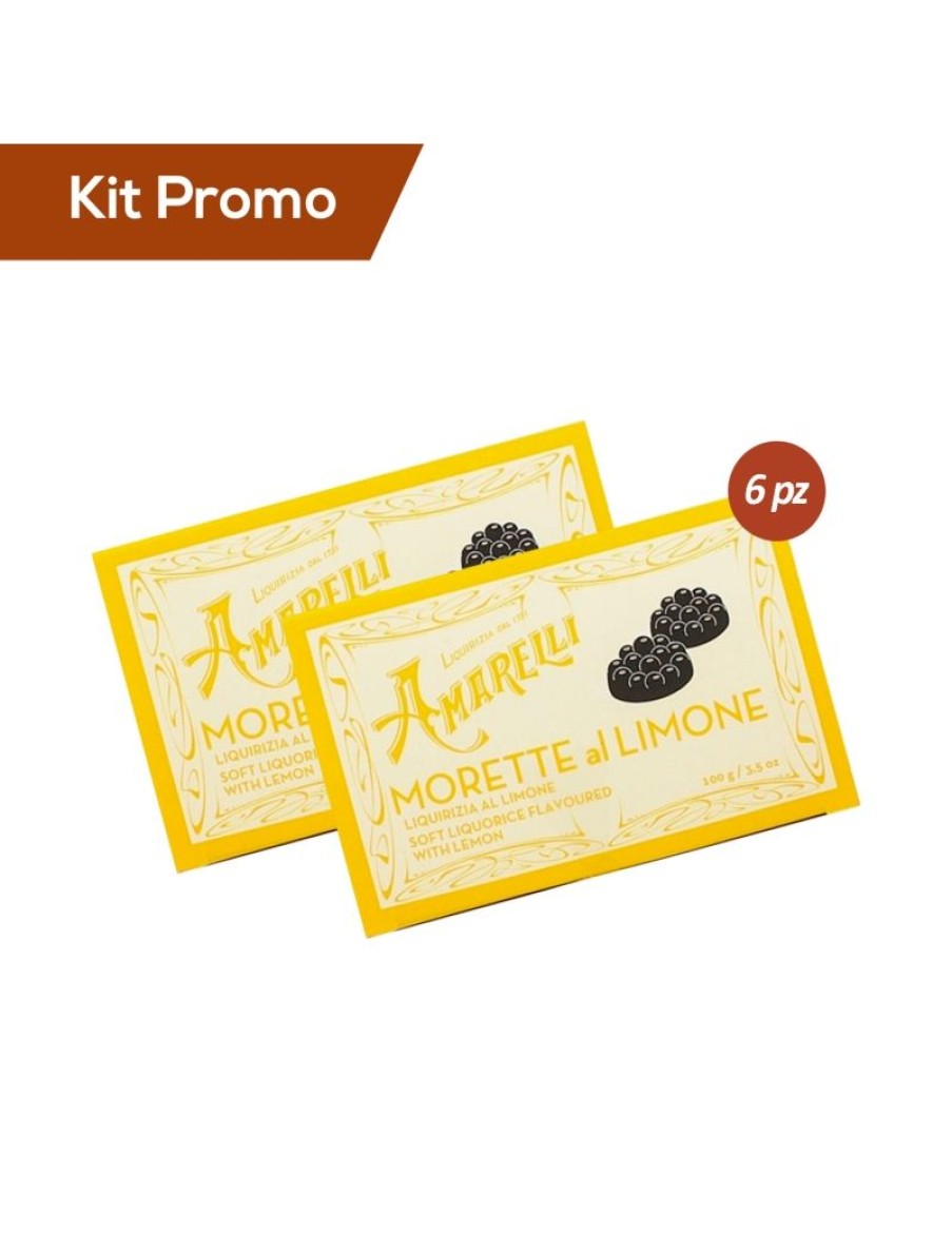 Click Cafe Caramelle Mentine E Liquirizie | Box 6 Scatoline Di Liquirizia Al Limone, Amarelli