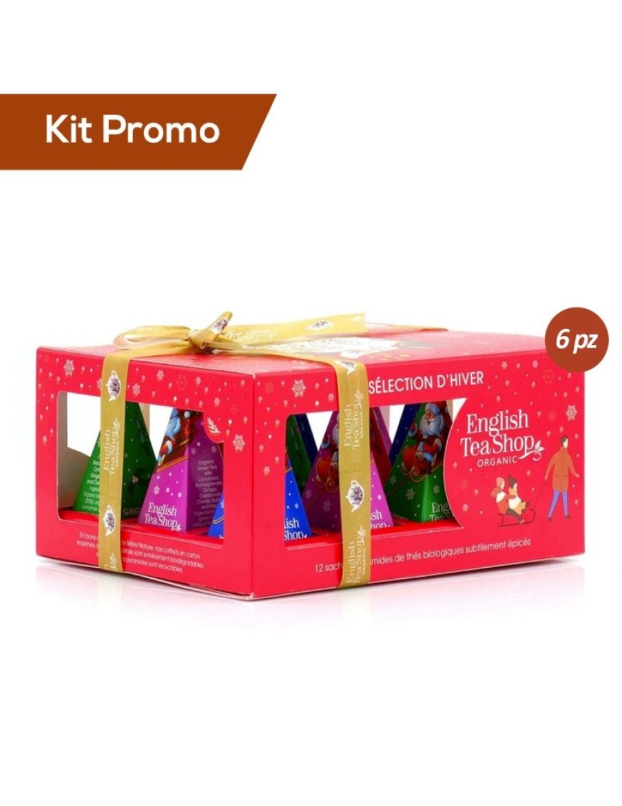 Click Cafe Te E Tisane English Tea Shop | Box 6 Astucci English Tea Shop Red Xmas Gusti Assortiti Di Natale