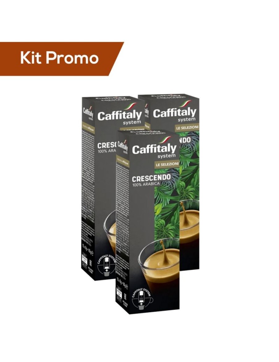 Click Cafe Capsule Caffitaly* Originali | Kit 30 Capsule Di Caffe Caffitaly Crescendo 100% Arabica