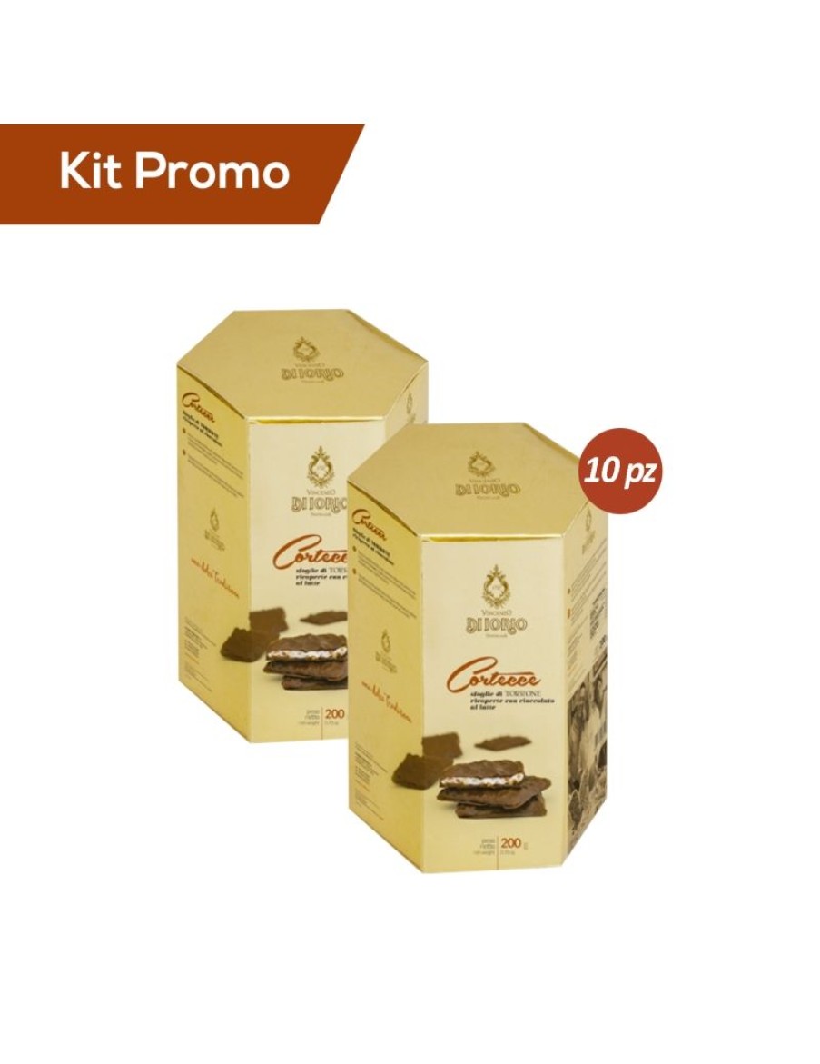 Click Cafe Cioccolato Artigianale | Kit 10 Astucci Di Cortecce Ricoperte Di Cioccolato Al Latte