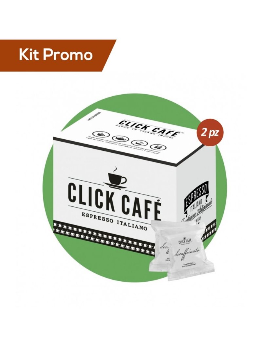 Click Cafe Capsule Compatibili Espresso Point | Box 200 Capsule Miscela Essse Decaffeinato, Compatibili Espresso Point