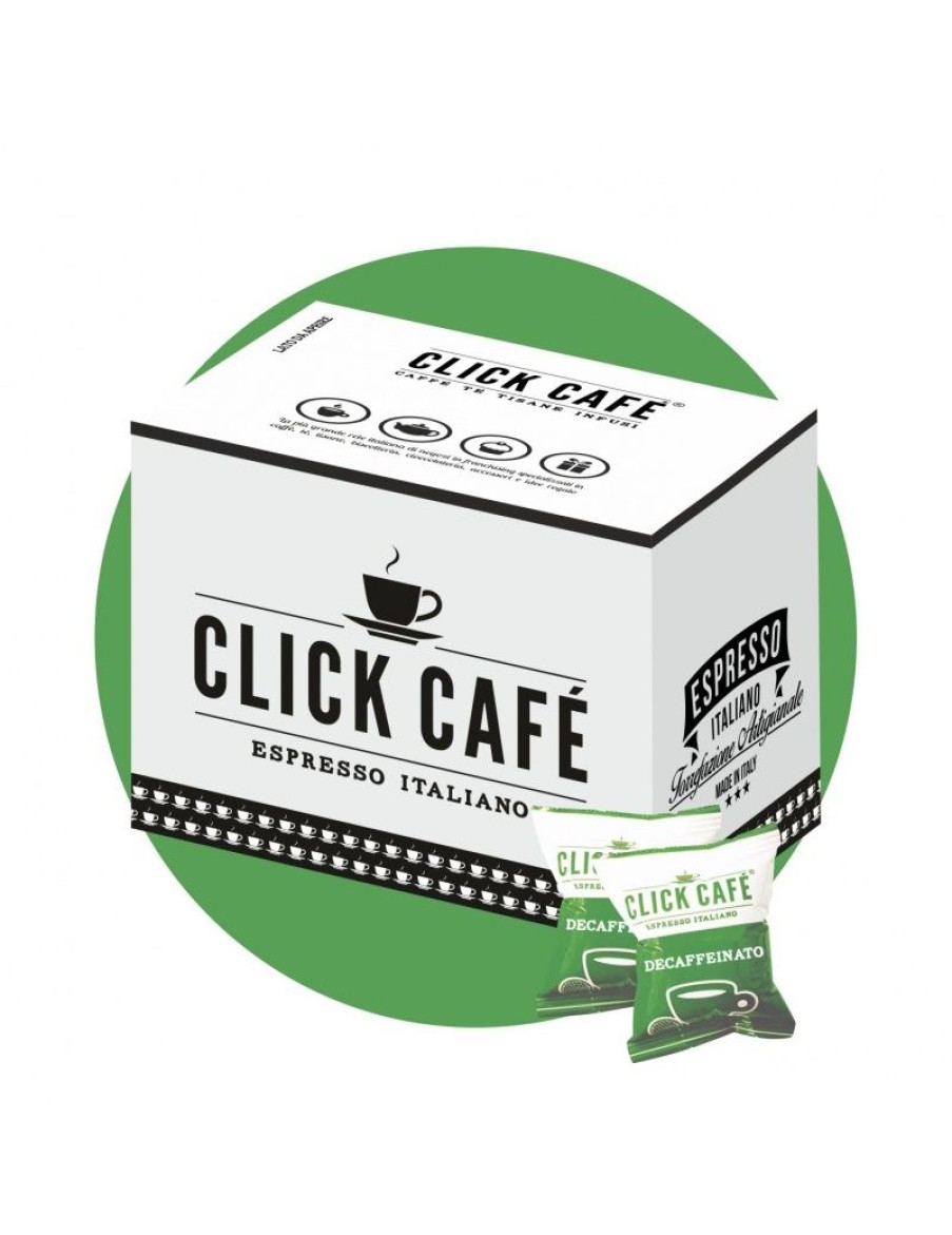 Click Cafe Capsule Compatibili Espresso Point | 100 Capsule Espresso Point Miscela Decaffeinato