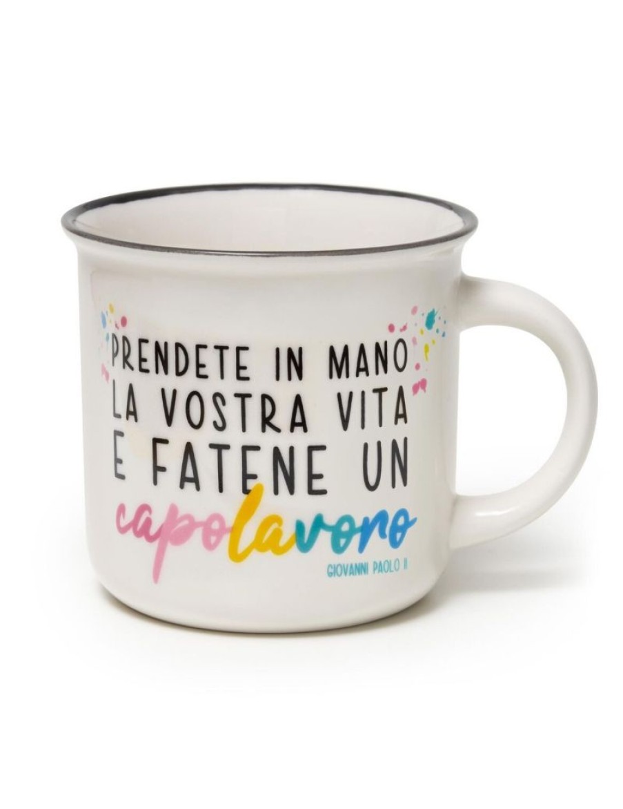 Click Cafe Tazzine Da Caffe E Tazze Mug | Tazza Cappuccino Capolavoro350Ml Bon China