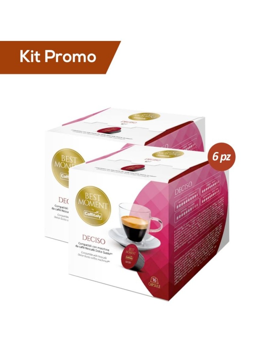 Click Cafe Capsule Compatibili Dolce Gusto | Kit 6 Box Capsule Espresso Deciso Compatibili Dolce Gusto