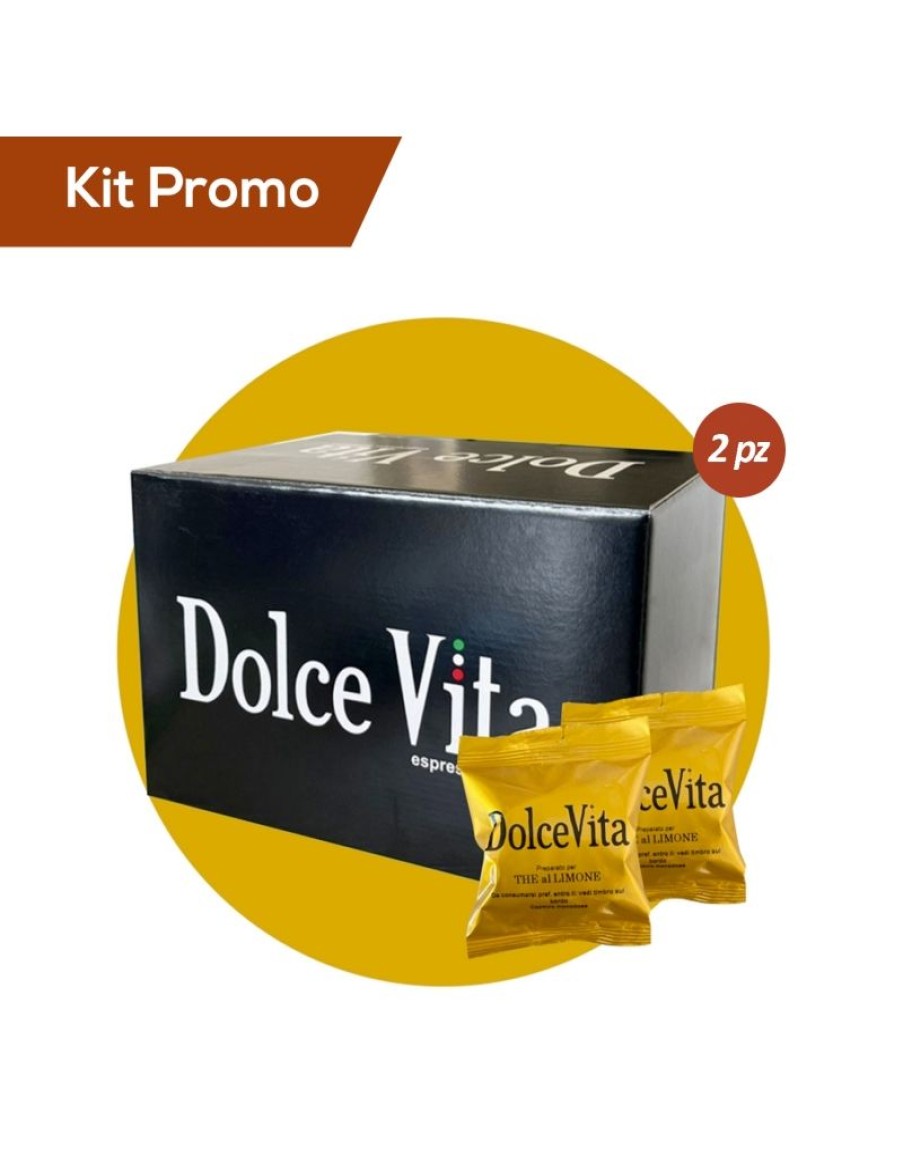 Click Cafe Capsule Compatibili Espresso Point | Box 100 Capsule Te Al Limone Dolce, Compatibile Espresso Point