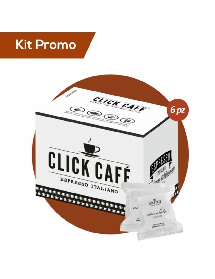 Click Cafe Capsule Compatibili Essse Caffe | Box 300 Capsule Al Cioccolato Espresso Point - Essse