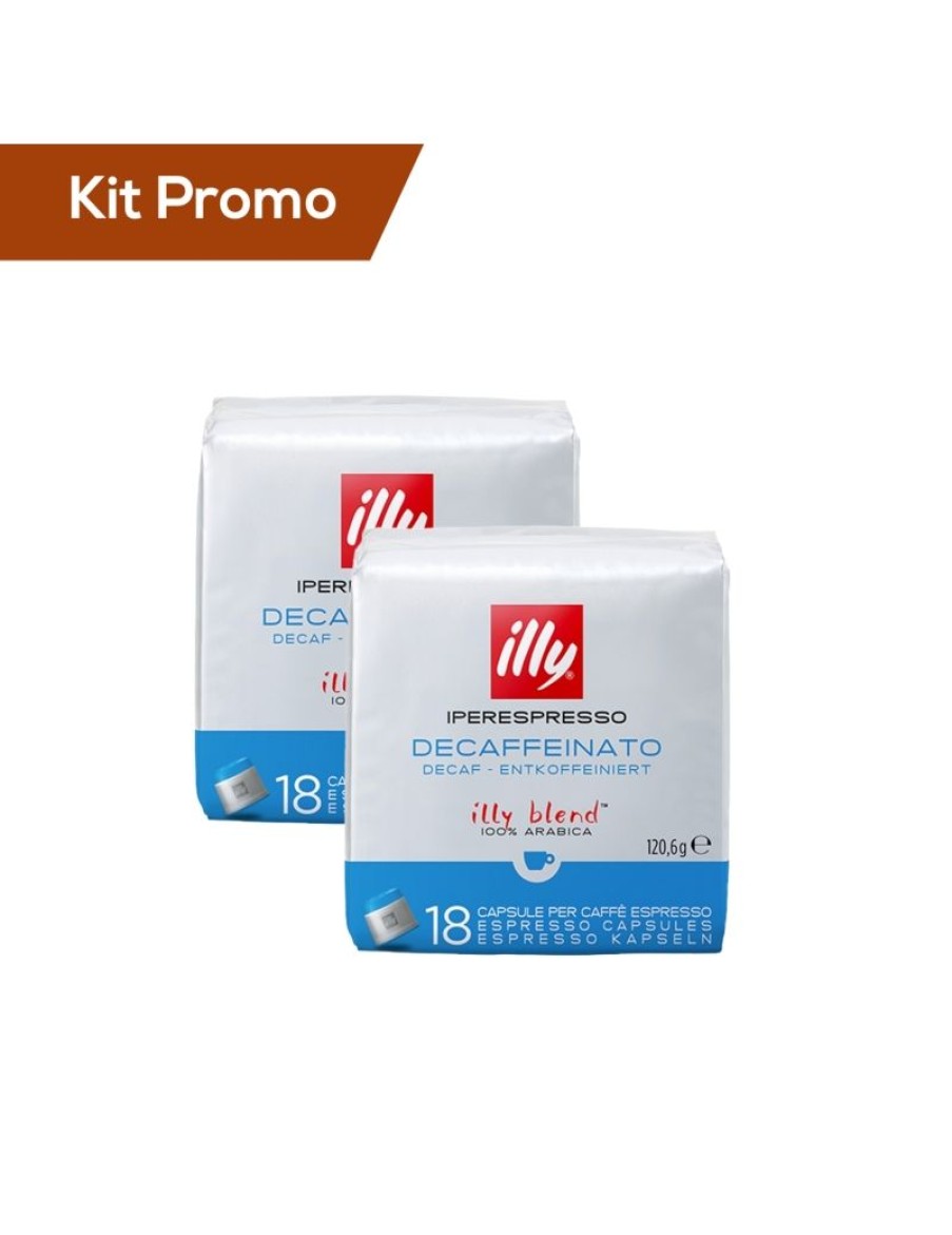 Click Cafe Illy Iperespresso | Kit 2 Pacchi Di Capsule Di Caffe Illy* Iperespresso, Decaffeinato