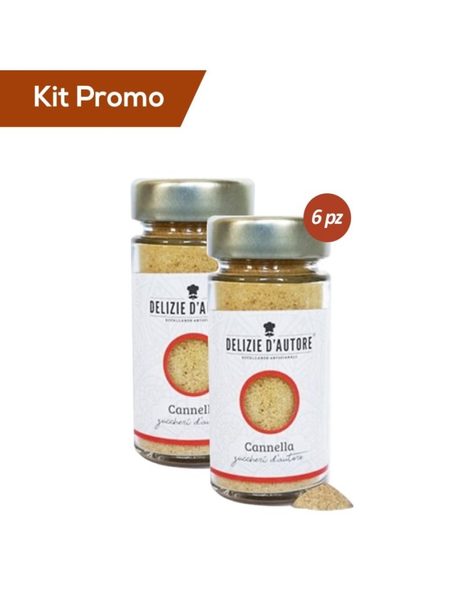 Click Cafe Zuccheri Aromatizzati E Dolcificanti | Kit 6 Vasetti Di Zucchero Aromatizzato Alla Cannella Da 90 Gr