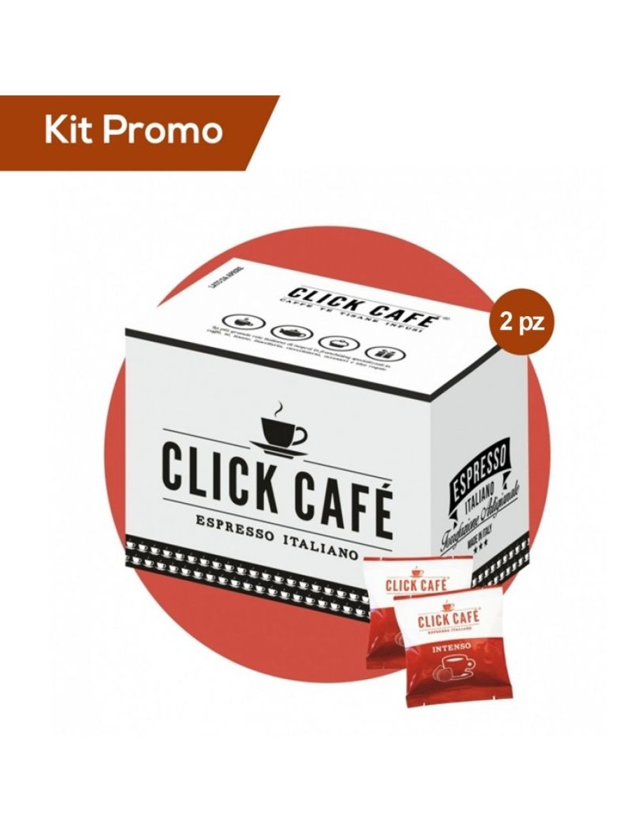 Click Cafe Cialde Caffe | Box 200 Cialde In Carta Filtro, Miscela Intenso