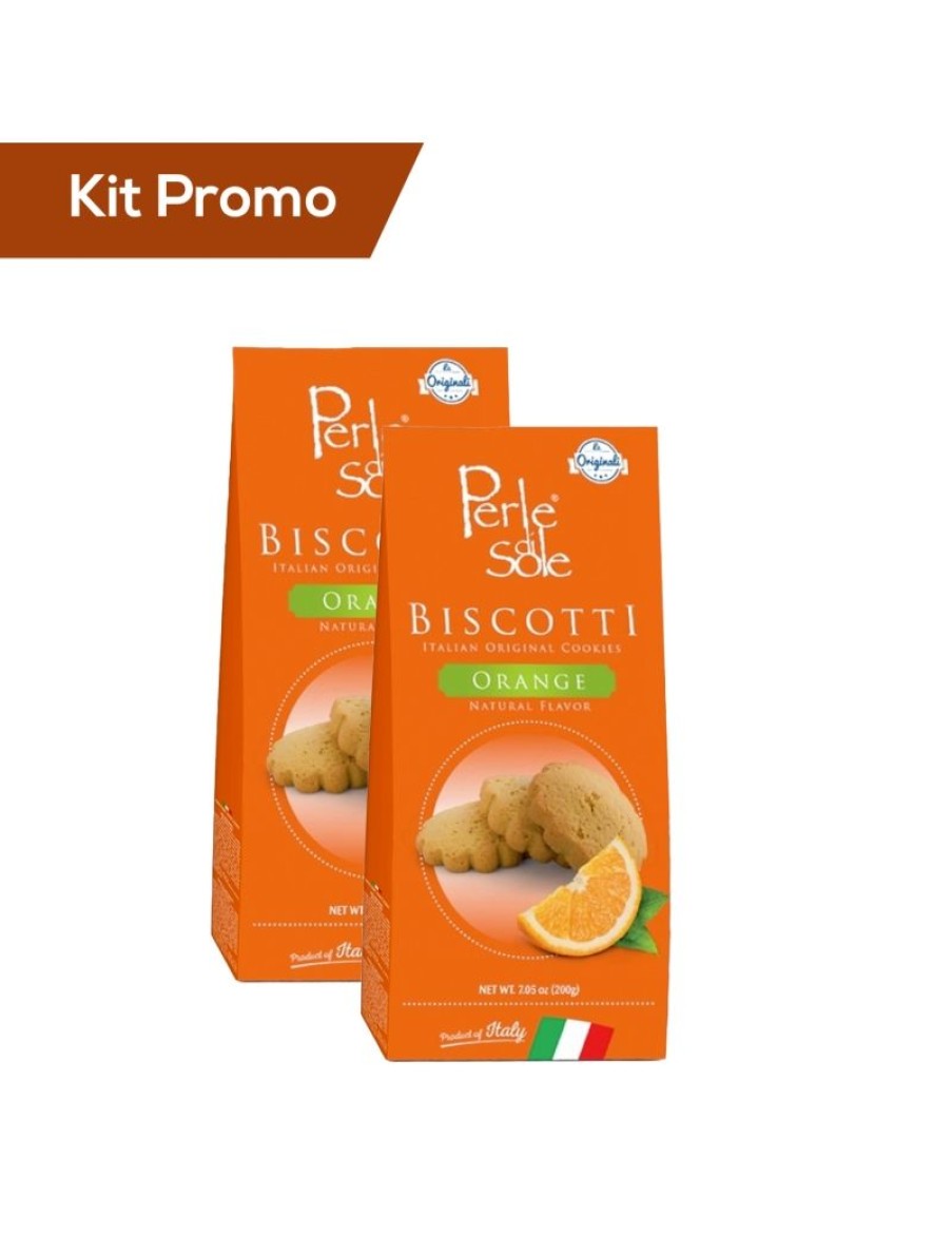 Click Cafe Biscotti Artigianali | Box 2 Astucci Biscotti Al Gusto Di Arancia