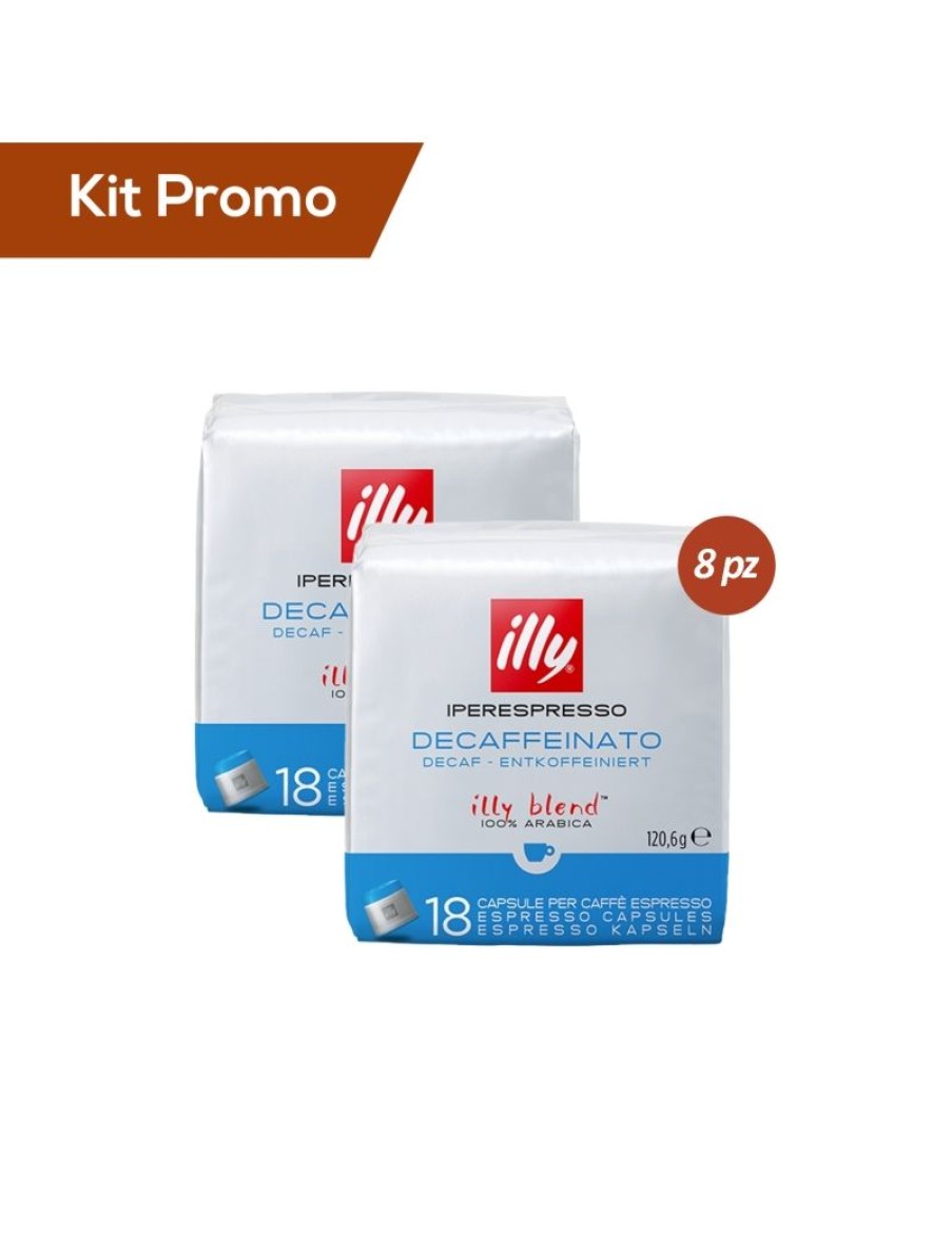 Click Cafe Illy Iperespresso | Kit 8 Pacchi Di Capsule Di Caffe Illy* Iperespresso, Decaffeinato