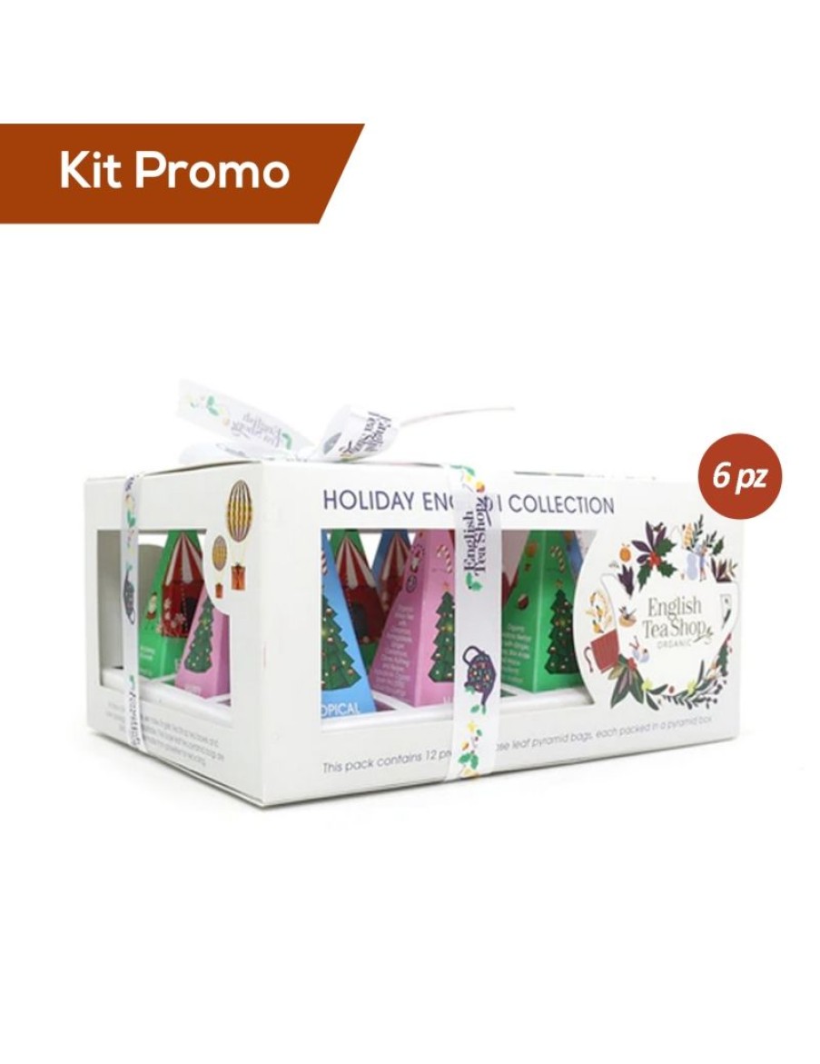 Click Cafe Te E Tisane English Tea Shop | Box 6 Astucci English Tea Shop White Xmas Gusti Assortiti Di Natale