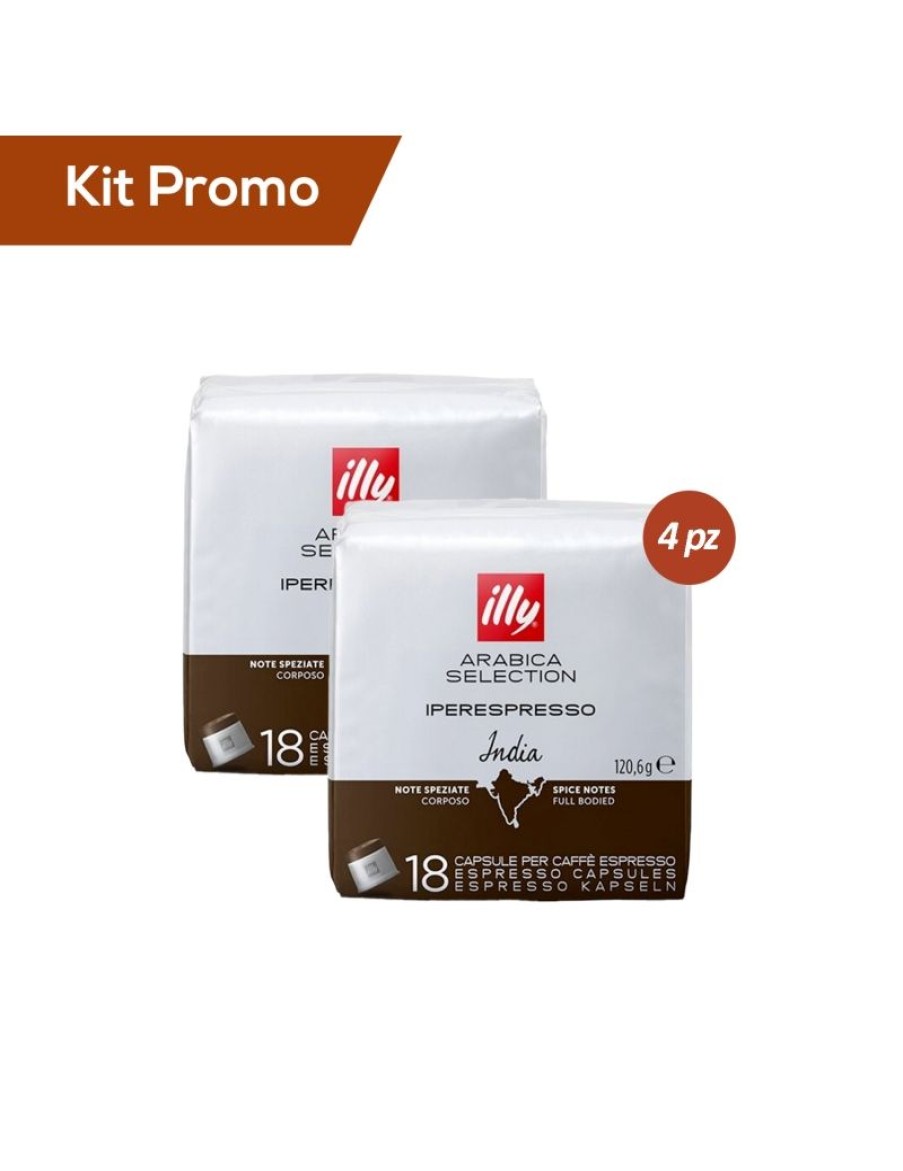 Click Cafe Illy Iperespresso | Kit 4 Pacchi Di Capsule Di Caffe Originali Illy* Iperespresso, India