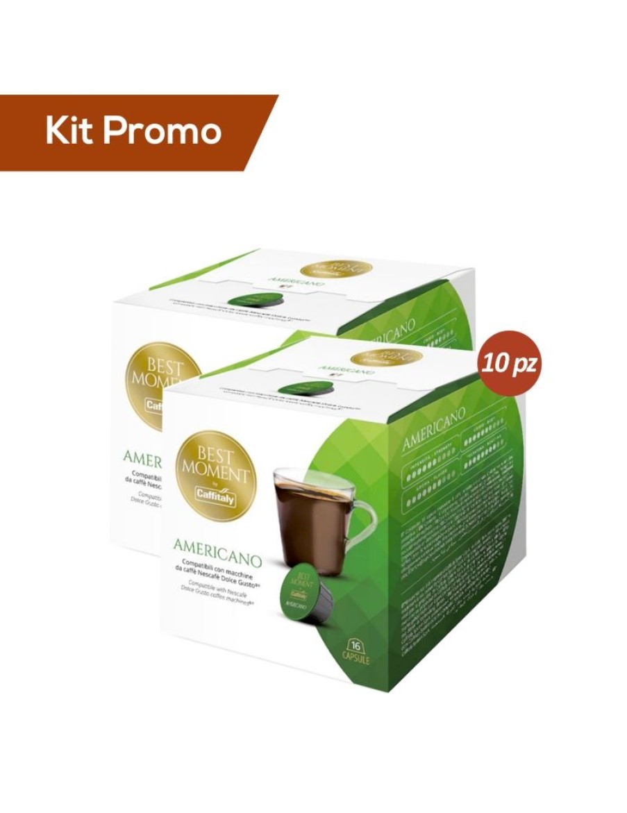 Click Cafe Capsule Compatibili Dolce Gusto | Kit 10 Box Caffe Americano In Capsule Compatibile Dolce Gusto